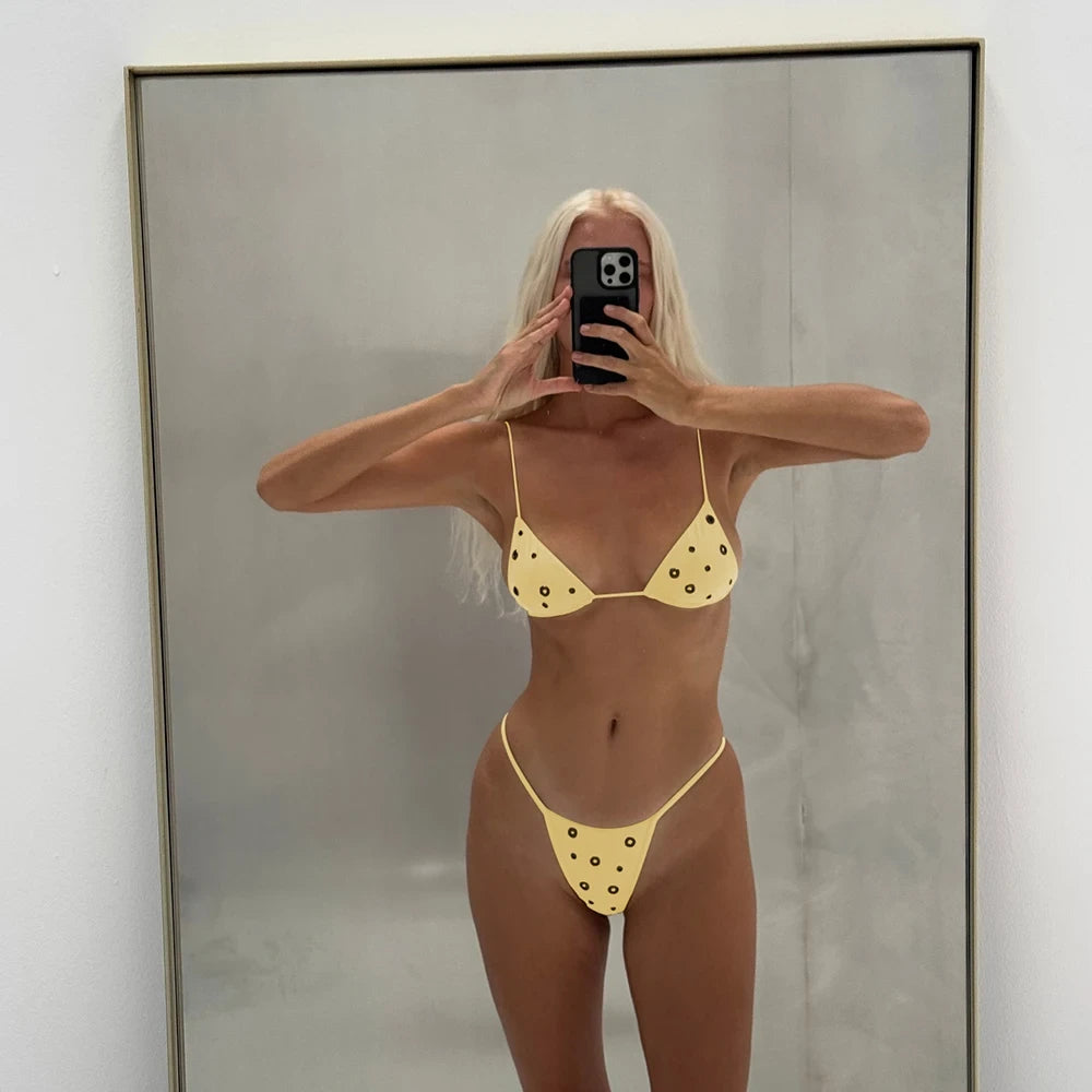 Micro Grommet Bikini Set