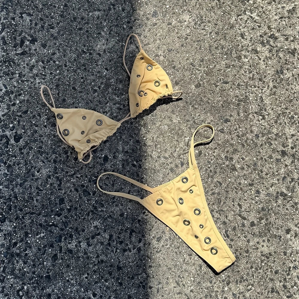 Micro Grommet Bikini Set
