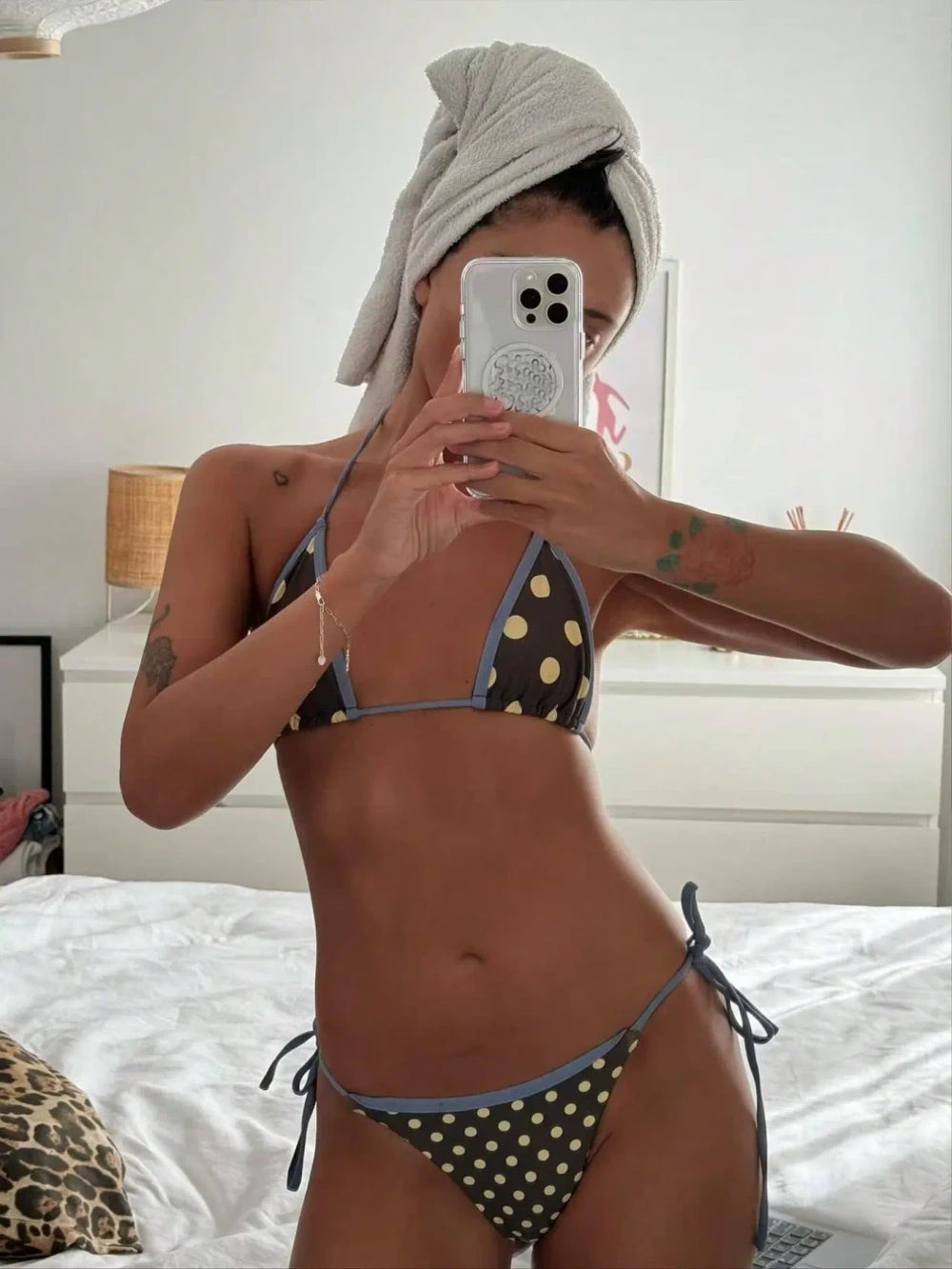 Vintage Polka Dot Bikini Set