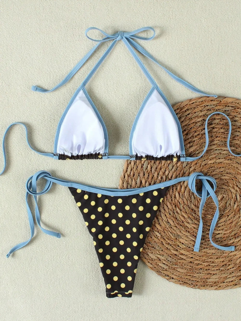 Vintage Polka Dot Bikini Set