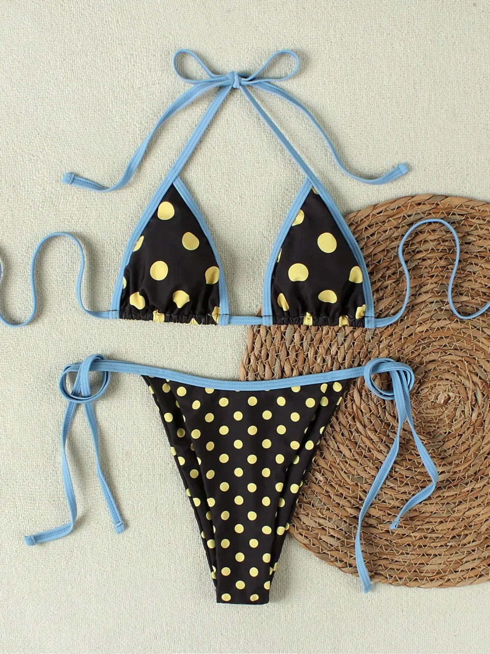 Vintage Polka Dot Bikini Set